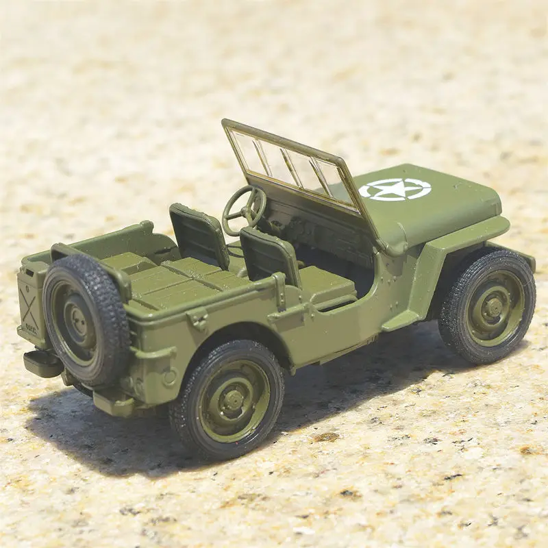 Welly 1:36 JEEP 1941 Willys MB سبيكة شاحنة تكتيكية نموذج سيارة مدرعة دييكاست النقل العسكري على الطرق الوعرة المركبات لعبة مجسمة للسيارة #2