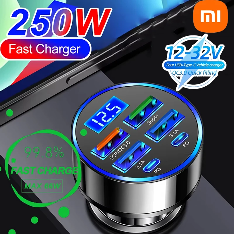 yZ[zXiaomi 250W PD ԍڏ[d QC3.0 }[d 2`6|[g VK[\PbgvO ԍڏ[d tbV`[W fW^fBXvCt