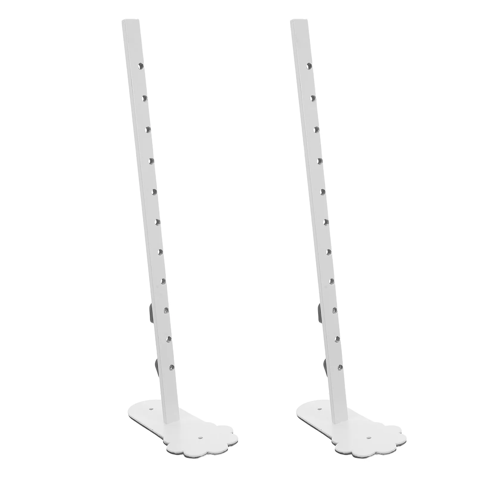 2Pcs Desktop Pegboard Holders Adjustable Metal Shelf Supports Table Mount Brackets Workspace Organizer Stand for Office Studio