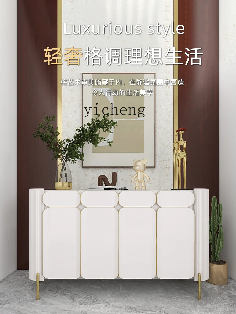 ZK Affordable Luxury Style Entry Entrance Cabinet Post-Modern Hallway Living Room Simple Storage Light Luxury Shoe Cabinet