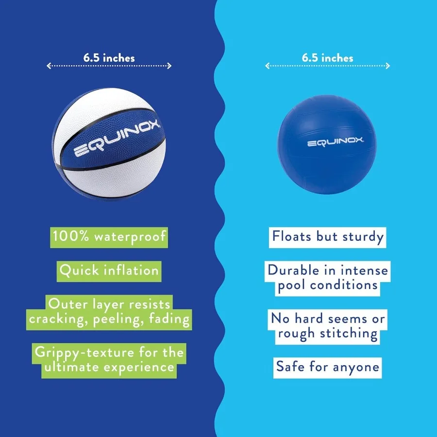 Aro de baloncesto para piscina al aire libre con pelota, sin herramientas, montaje requerido en menos de 5 minutos