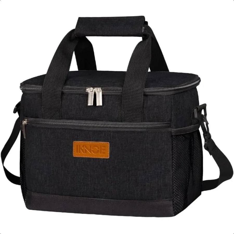 

Large Foldable Cooler Bag 8.5L Insulated Lunch Bag Leakproof Lunch Cooler Tote with MultiBag Design Suitable for Beach Picnic a