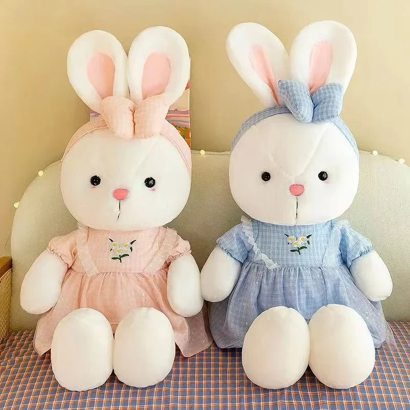 

40CM Cute Flower Skirt Rabbit Plush Toys Soft Animal Bunny Doll Cushion Pillow Stuffed Toy Christmas Birthday Gifts for Girl Kid