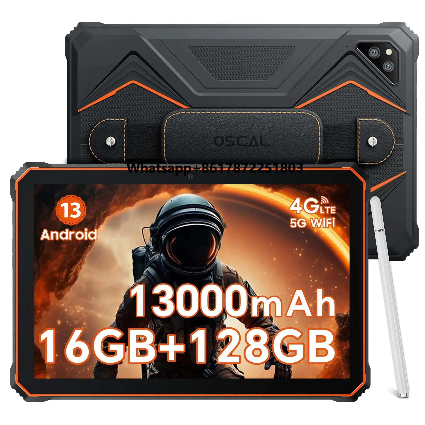 Zupełnie nowy, oryginalny Blackview OSCAL Spider 8 4G wytrzymały Tablet PC 10.1 