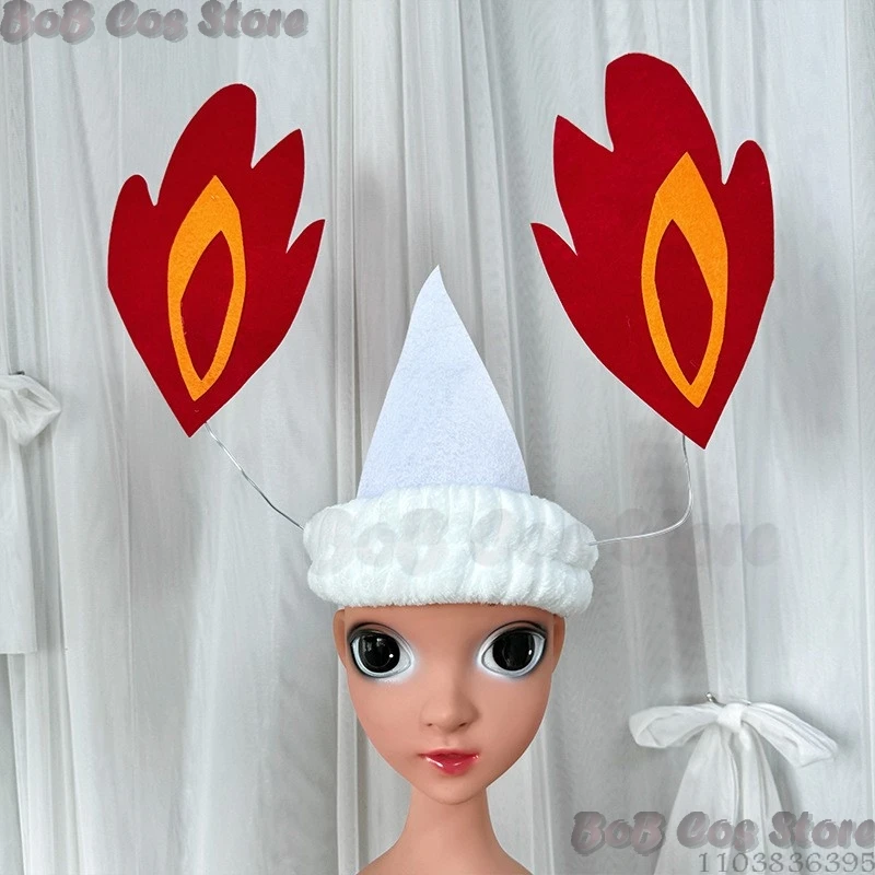 Cute Ghost Cosplay Headwear para homens e mulheres, chapéu de fogo, headset engraçado maluco, suporte kawaii, festa de Halloween, infantil, novo, 2022