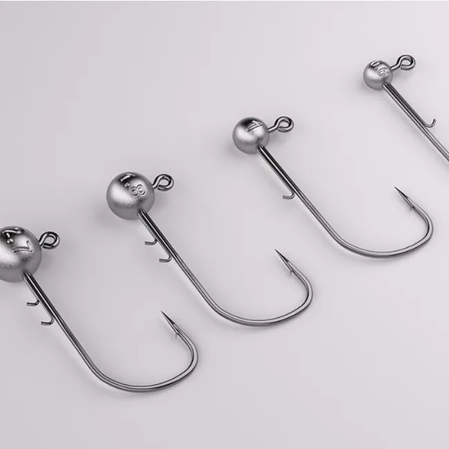 Kleiner Blei-Jigkopfhaken Black Pit 0,6g-3,5g Angelköder Verstärkter Fischhaken Set 10 Stück SALE – Detail 5