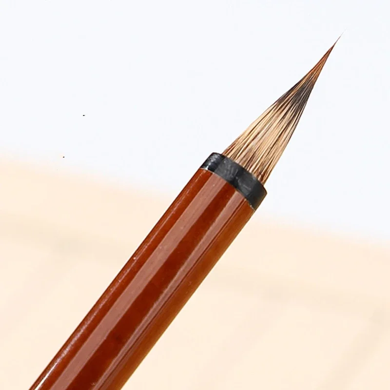 Weasel Hair Purple Rabbit Hair Calligraphy Brush Small Regular Script Copying Scriptures Brush Small Running Script Writing Pen