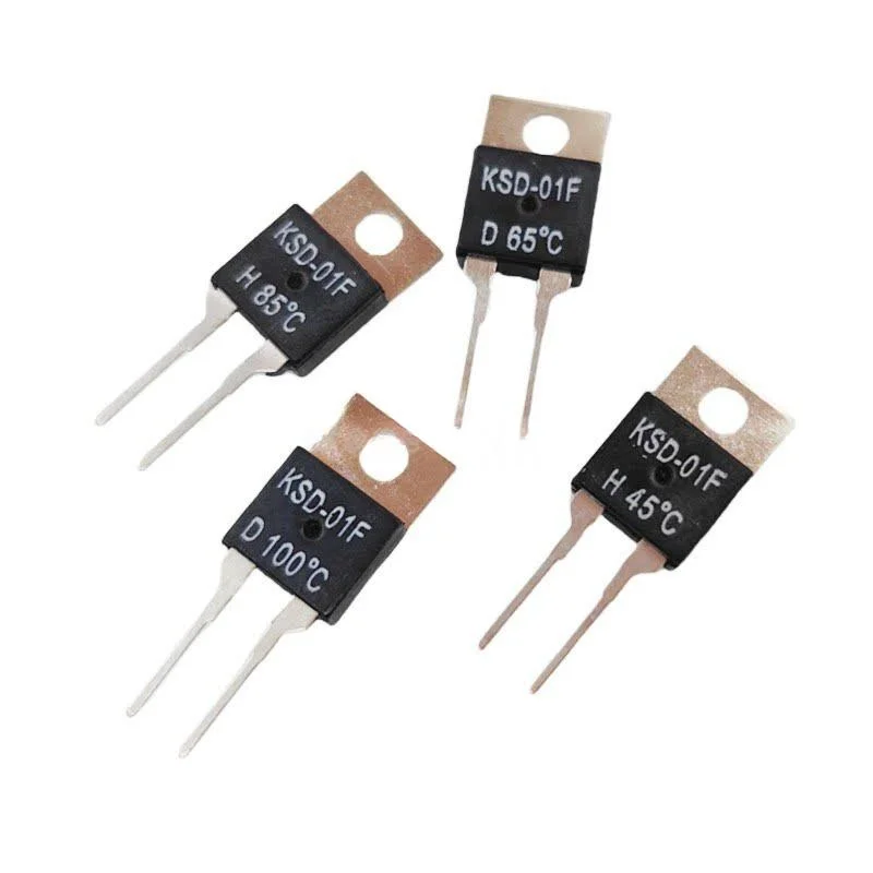 2PCS KSD-01F Temperature control switch Normally closed/normally open 40 degrees 45 50 55 60 65-150 degrees temperature relay