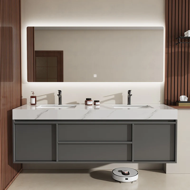 

Wooden Sink Cupboard Floor Vanity Organizer Perfume Disinfecting Plant Cupboard Decorations Skincare Gabinete Home Furniture