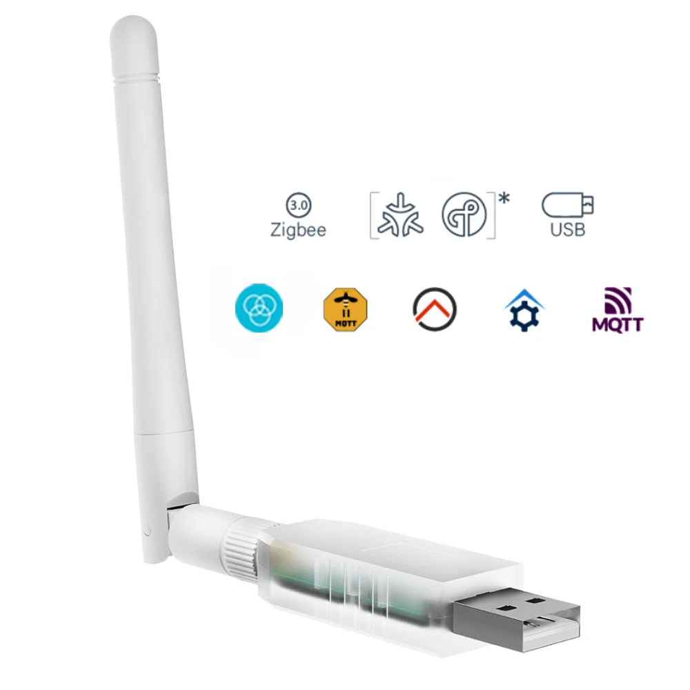 

Адаптер USB для бытовой подсветки Zigbee 3,0, наименьшая нить/материя, работает с Zigbee2MQTT, Home Assistant, ZHA