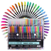 12Pcs Metallic Glitter Colors Gel Pens For School Office Adult Coloring Book Journals Drawing Art Markers Promotion Pen