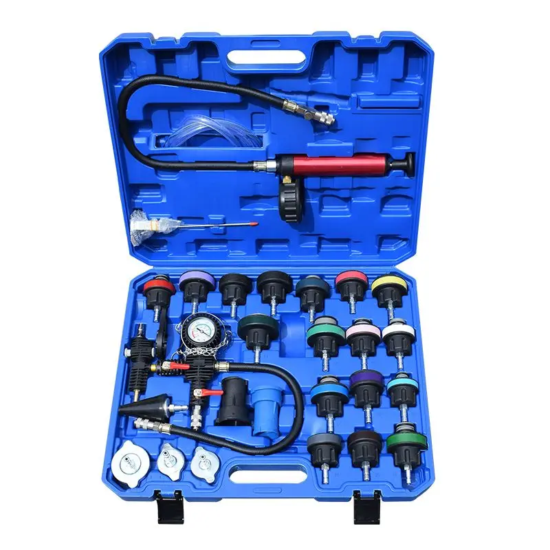 Automobile Water Tank Pressure Gauge Water Tank Leak Detector Detection Tool Antifreeze Changer Filler