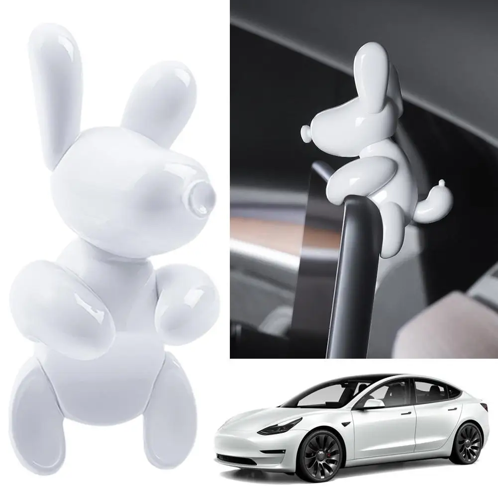 Car Cartoon Mini Puppy Dog PVC For Tesla Model 3/Y And New Model3 Highland Central Control Screen Automotive Interior Decoration