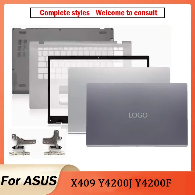 New For ASUS Vivobook M409 X409 X409F X409MA Y4200J Y4200F LCD Back Cover Front Bezel Palmrest Lower Bottom Case Housing 14.0