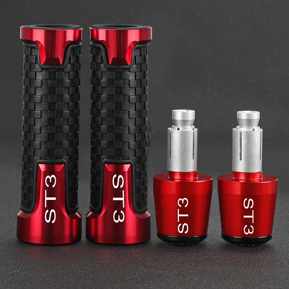 

7/8'' 22mm Motorcycle Handlebar Grips Ends Handle Bar Plugs Cap Cover FOR DUCATI ST3 ST 3 2004-2006 2007 2008 2009 2010 2011