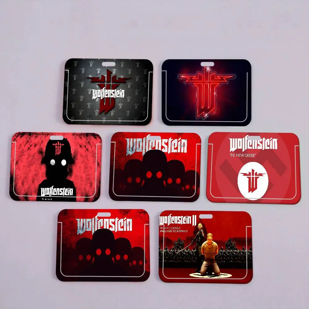 

Держатель для ID-карт Wolfenstein с ремешком на шею, чехол для кредитных карт для детей, держатель для пропусков, подарок