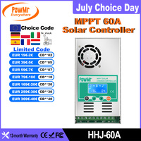 PowMr 60A MPPT Solar Charge Controller Work for 12V 24V 36V 48V Lithium Lead Acid Battery With LCD Display Max PV 160VDC Input
