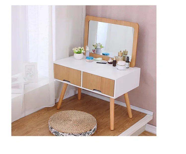 

-Simple Flip Dressing Table Top Makeup Table Dressers With Mirror