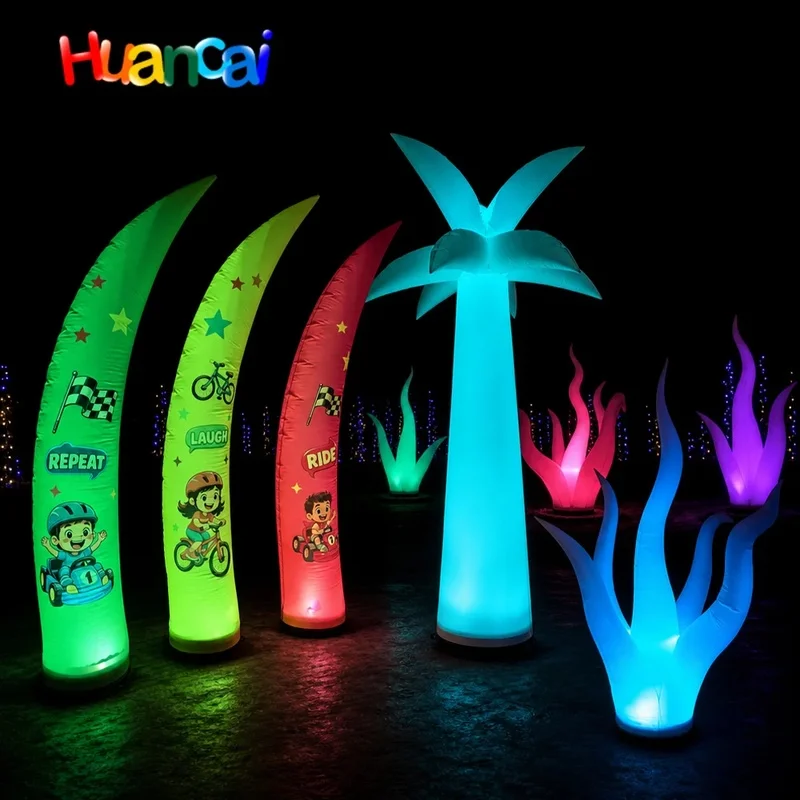 Hot Sale Pillar Trade Show Eye Catching Customized Advertising Inflatables Column Waterproof Manual Air Pump Outdoor Events