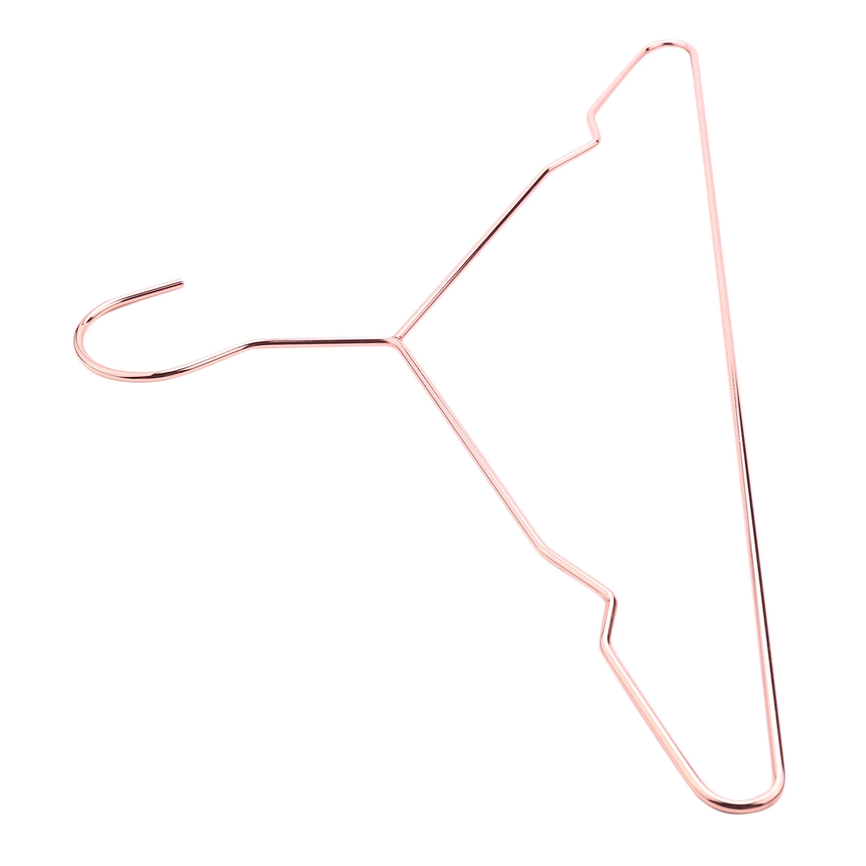 17 Inch Adult Heavy Duty Strong Rose Gold Clothes Hangers, Heavy Duty Clothing Hangers With Notches (Pack Of 15)