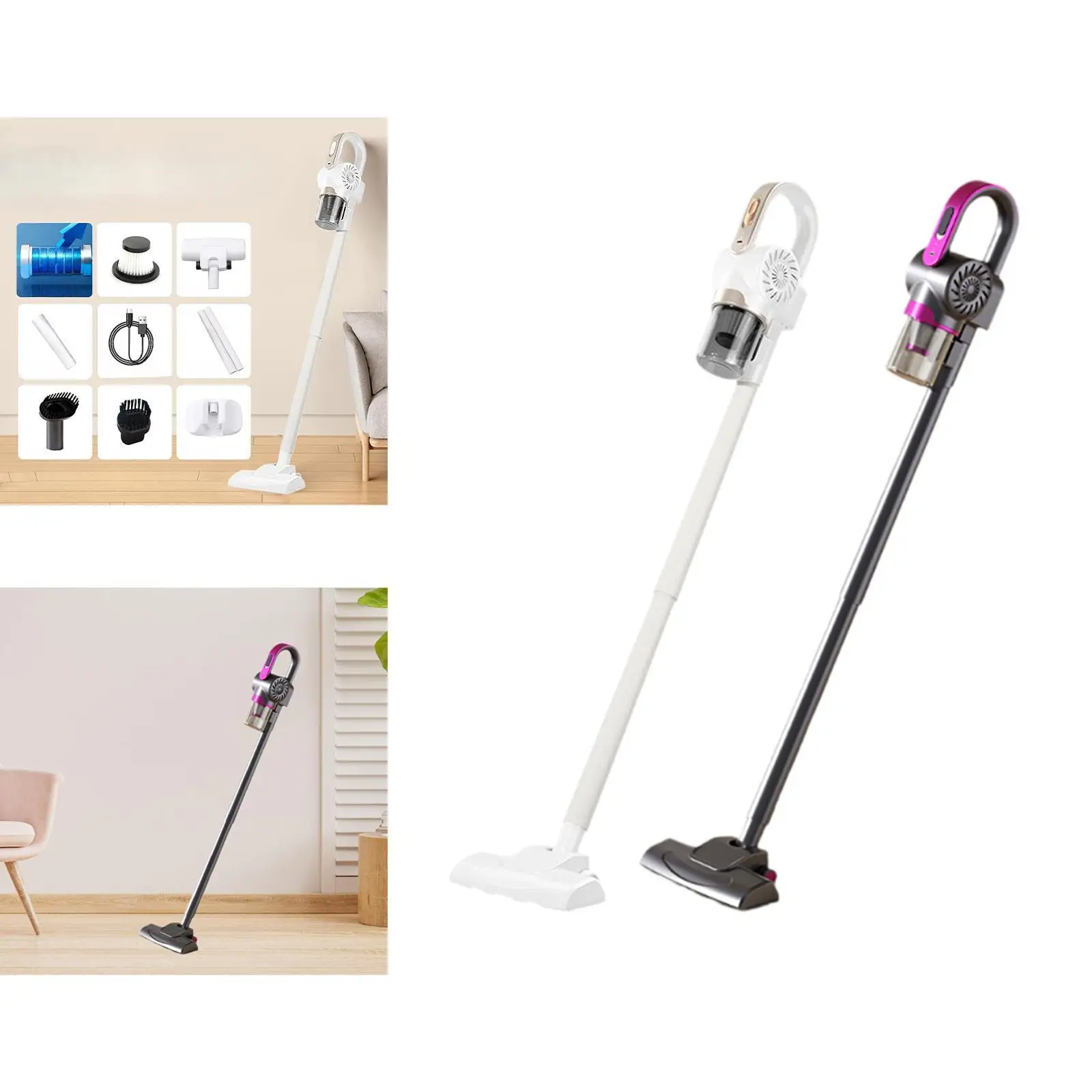 Cordless Vacuum Cleaner Handheld Vacuum for Pet Hair Hard Floors Office