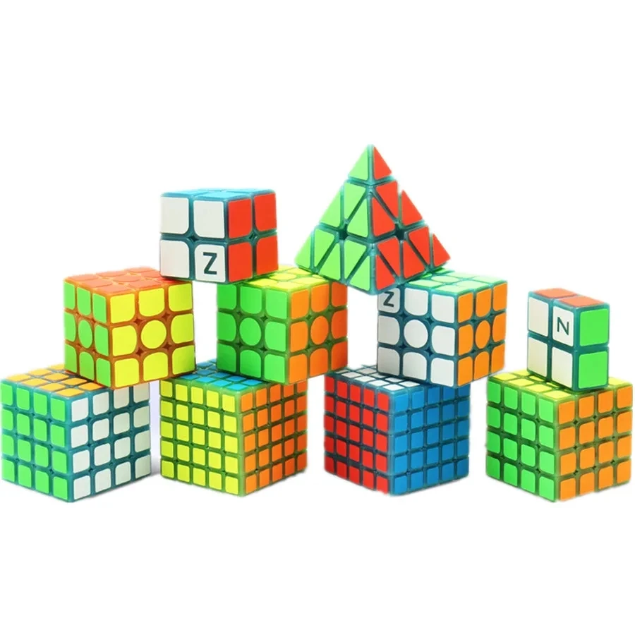 ZCUBE Fluorescence Magic Cube 1x2x2 2x2 3x3 4x4 5x5 Glow At Night Professional Puzzle Toys For Children Kids Gift Toy Cubo Magic