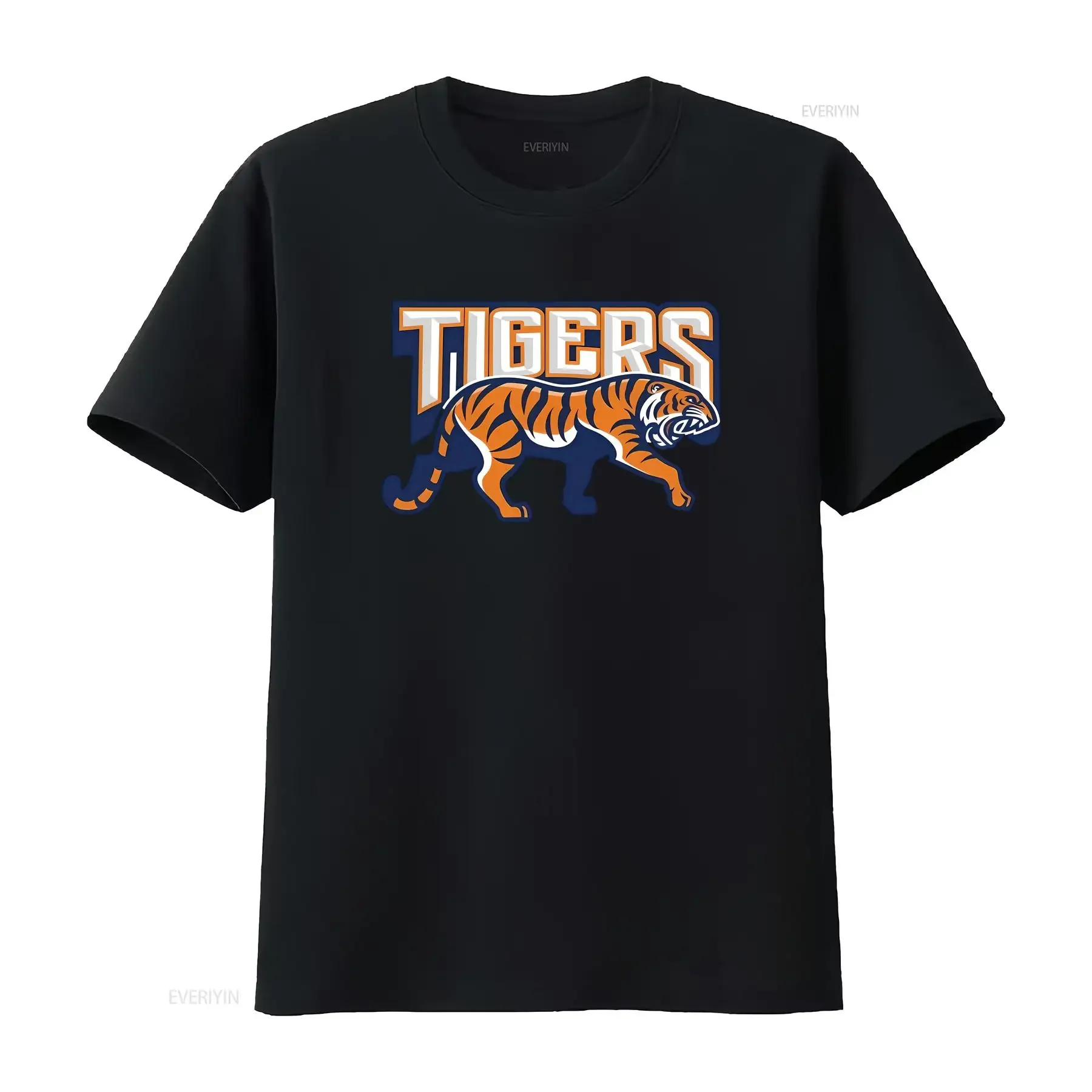 TIGERS American Retro  Womens T Shirt White M vintage Washed Stretched Slightly Stylish Breathable homme Casual Unisex graphic