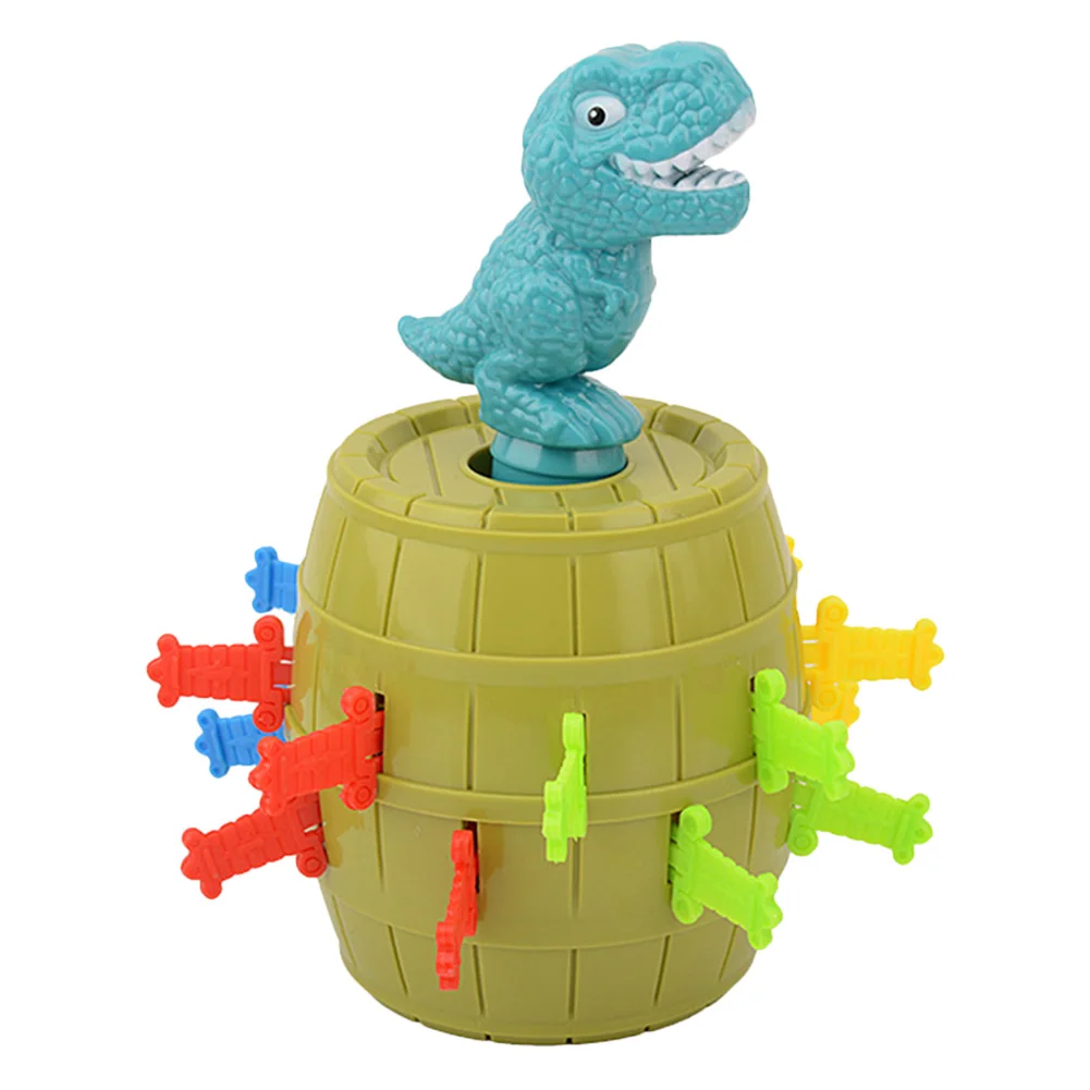 2-4 Players Jumping Dinosaur Buckets Girl Boy Gift Classic Puzzle Toys Sword Stab Dinosaurs Games Entertainment Toys