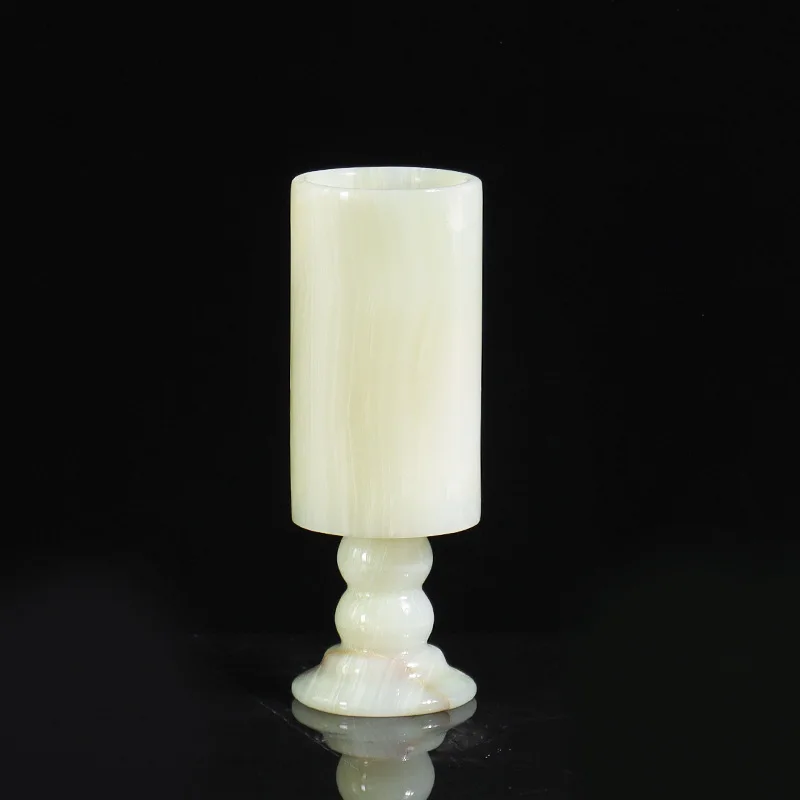 Modern simple marble flower ornament soft decoration high-end vase model room hotel jewelry ornament