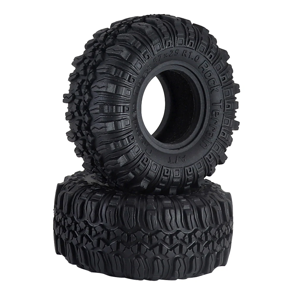 1.0 นิ้วยาง 57x25 มม.1/24 Rc Crawler รถบรรทุกรถสําหรับ Fms Fcx24 Axial Scx24 Axi00001 Axi00002 Gladiator 1/18 Traxxas Trx4m