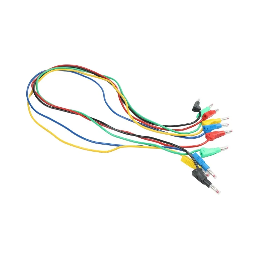 4mm Banana To Banana Test Probe Leads 100cm Flexible PVC Cable For Multimeter Ammeter Measurement Tools Nickel Plated Copper