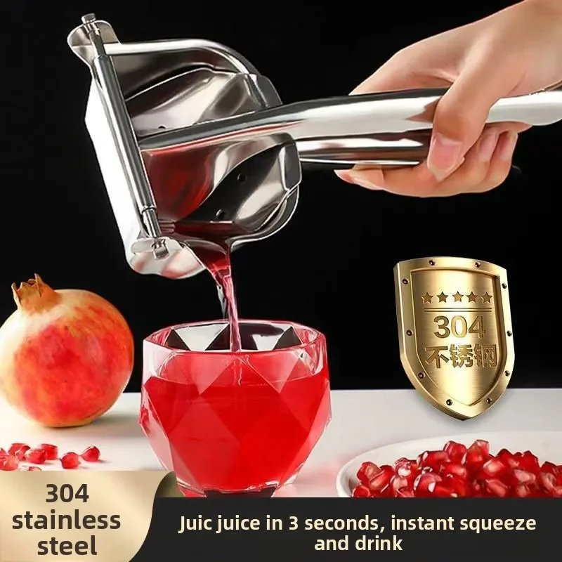 

Manual Juicer Machine Orange Squeeze 304 Stainless Steel Lemon Pomegranate Sugar Cane Portable Juicer For Home Use