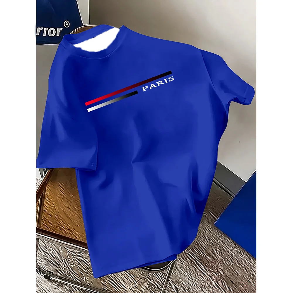 2026 Italia Milano Letter Pattern 3D Prited Men's Tshirts Short Sleeve Casual Tops Mens O-neck T-shirt Boys Loose Streetwear