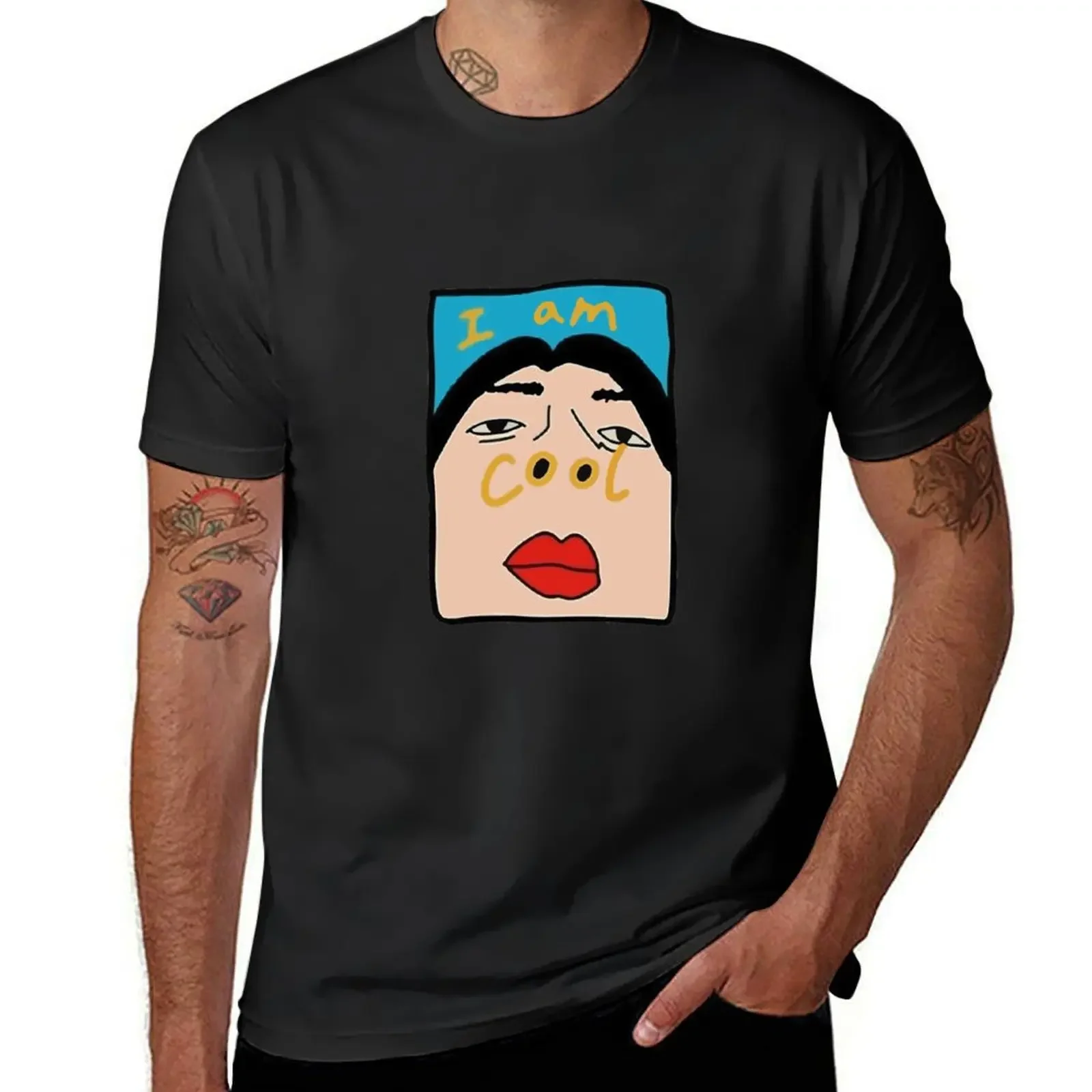 

I AM COOL T-Shirt essential t shirt tops basketball graphic tees oversizeds T-shirts for men cotton
