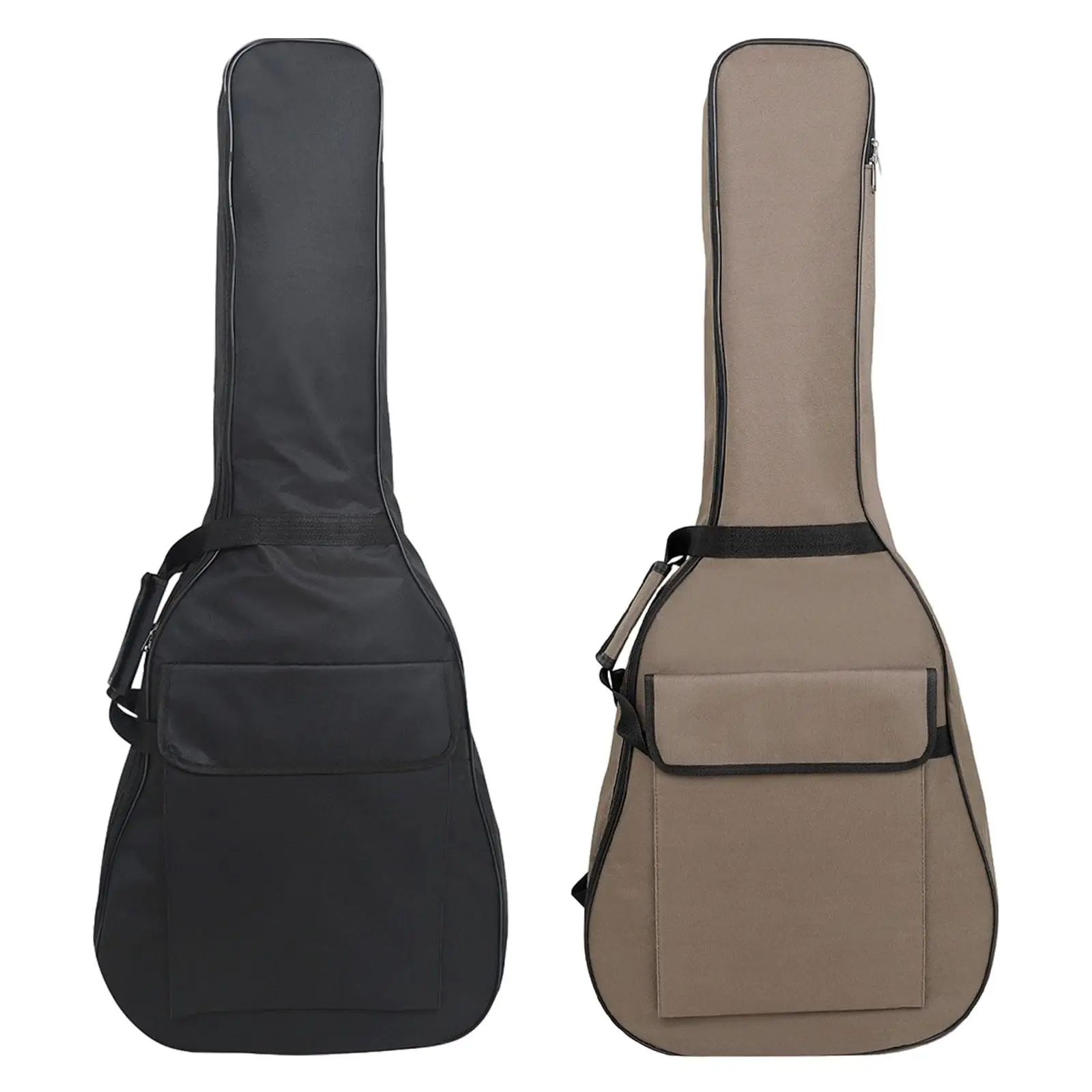 Acoustic Guitar Gig Bag Large Front Pocket Adjustable Straps Smooth Lining Padded Waterproof Side Handle Sturdy Backpack