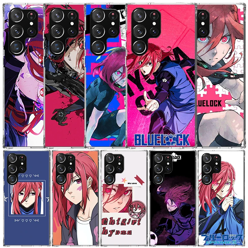 Blue Lock Chigiri Hyoma Soft Cover for Samsung Galaxy S25 Edge S26 S24 S23 Ultra Phone Case S22 S21 Plus S20 FE Print Pattern Sh