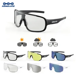 KEMALOCE Men's Polarized Cycling Glasses UV400 Windproof Bike Sunglasses Running Eyewear for Mountain Climbing Fishing MTB