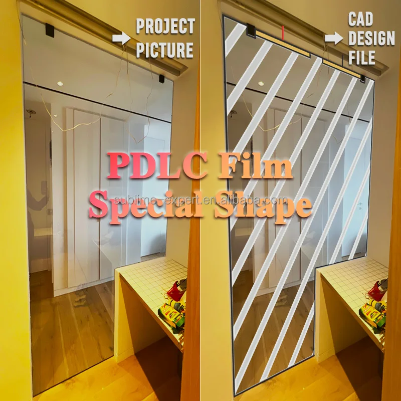 Modern Office Smart PDLC Film Sheet Self-Adhesive Switchable Smart Tint Glass Magic Glass PDLC Smart Film for Meeting Room