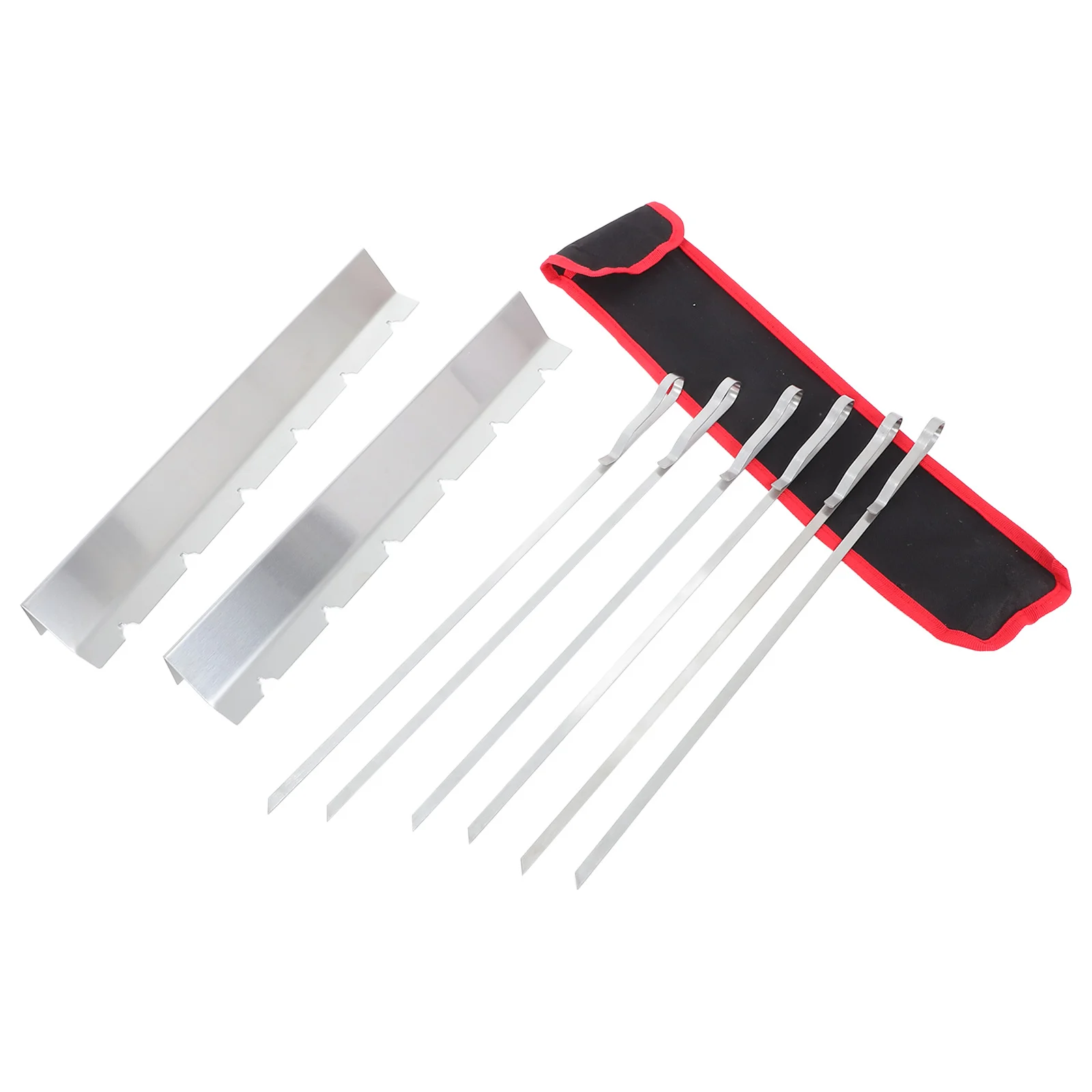 

1Set Fine Workmanship Metal Skewers for Kabobs Heat Transfer Efficient Bbq Tools Reusable Metal Skewers for Kabobs