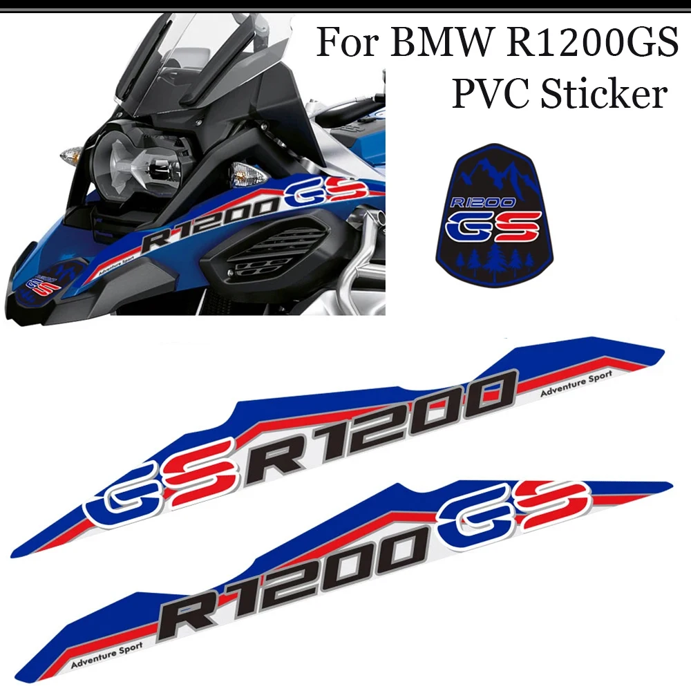 

For BMW R 1200 GS R1200GS GSA Adventure Protector Cases Fairing Fender Windshield Handguard Tank Pad Stickers Set Stickers