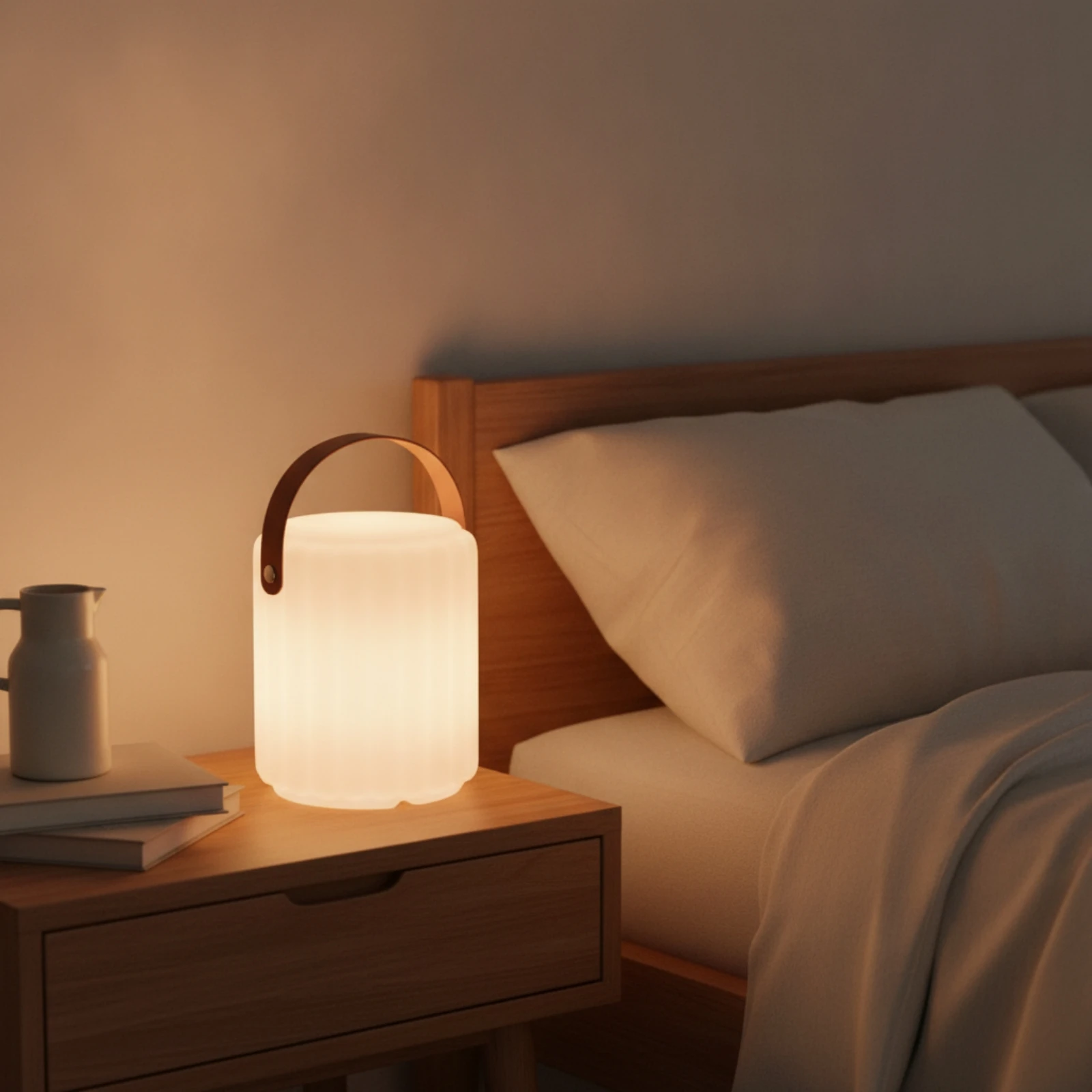 Rechargeable Lantern Cordless Lantern with Carry Handle Portable Light Color-Changing Compact for Campers, Camping, Tent