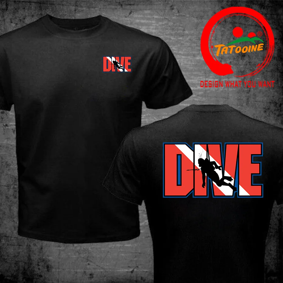 Awesome Scuba Drive T-Shirts Men Streetwear T Shirt Scuba Diver Ocean Diving T-Shirt Diver Gift Tshirt Cotton Tee Top Clothing