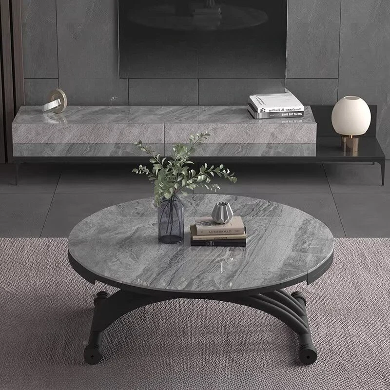 

two-in-one foldable coffee table Movable lifting dual-purpose coffee tables multi-functional stolik kawowy living room furniture