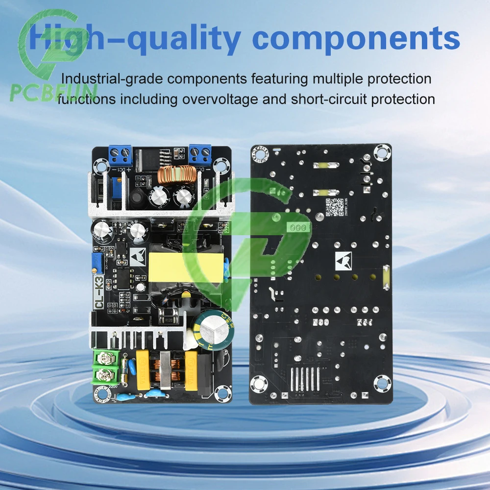 Carte d'alimentation à découpage haute puissance 180W, Module d'alimentation industriel à Protection Multiple, double sortie réglable