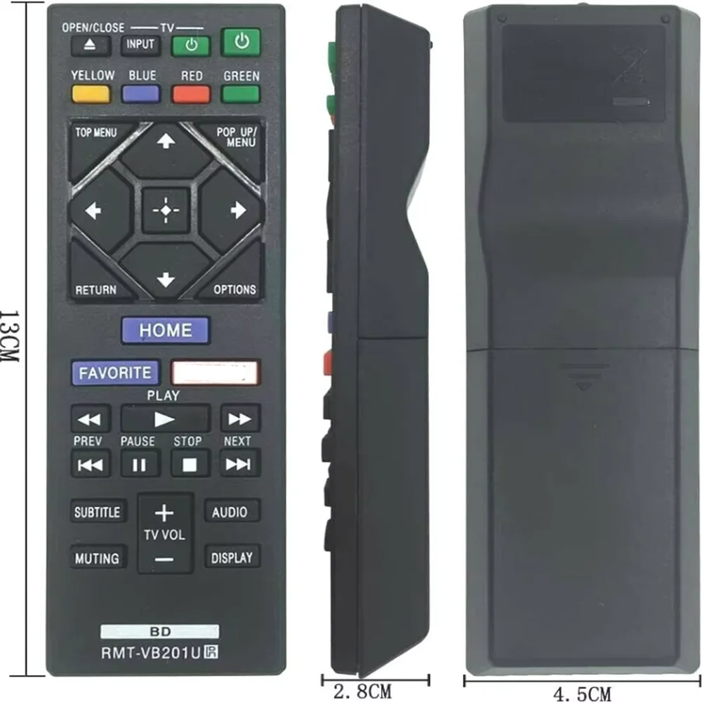 Replace Remote RMT-VB201U for Sony Blu-Ray DVD BDP-S2900 BDP-S1700 UBP-X700