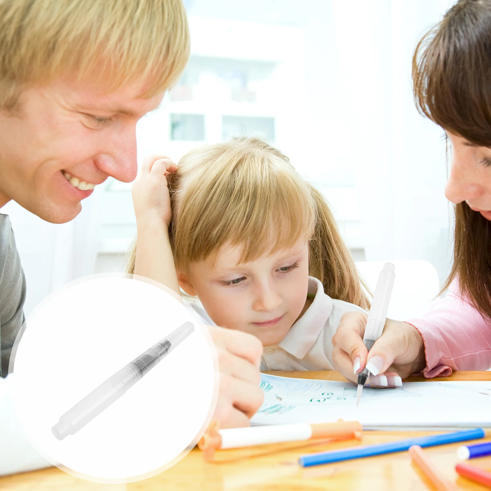 

Water Color Brush Watercolour Paints Coloring Pen Crayon Pens Toddler White Marker