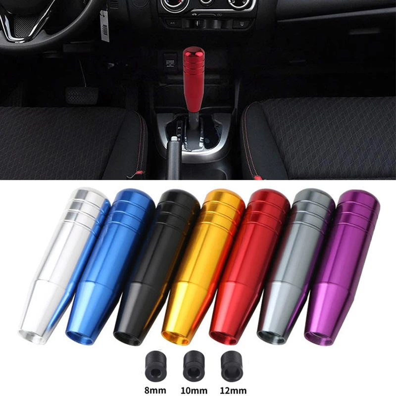 Universal 13cm Car Aluminum Gear Shift Knob Stick Manual Transmission Car Extended Mugen Gear Shifter Gear Head Knob