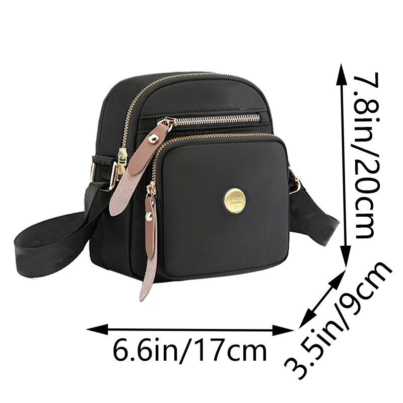 Neutrale, kompakte Mini-Taschen für Damen und Herren, ideal für Reisen und Ausflüge, mit einem schlichten Design für die Nutzung über eine Schulter. – Detail 4