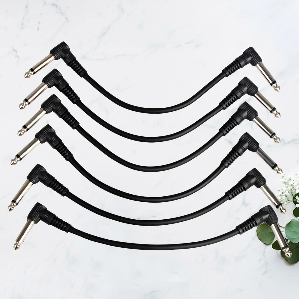 

6 PCS Cable Bass Musical Instrument Right to Keyboard Electric Guitar