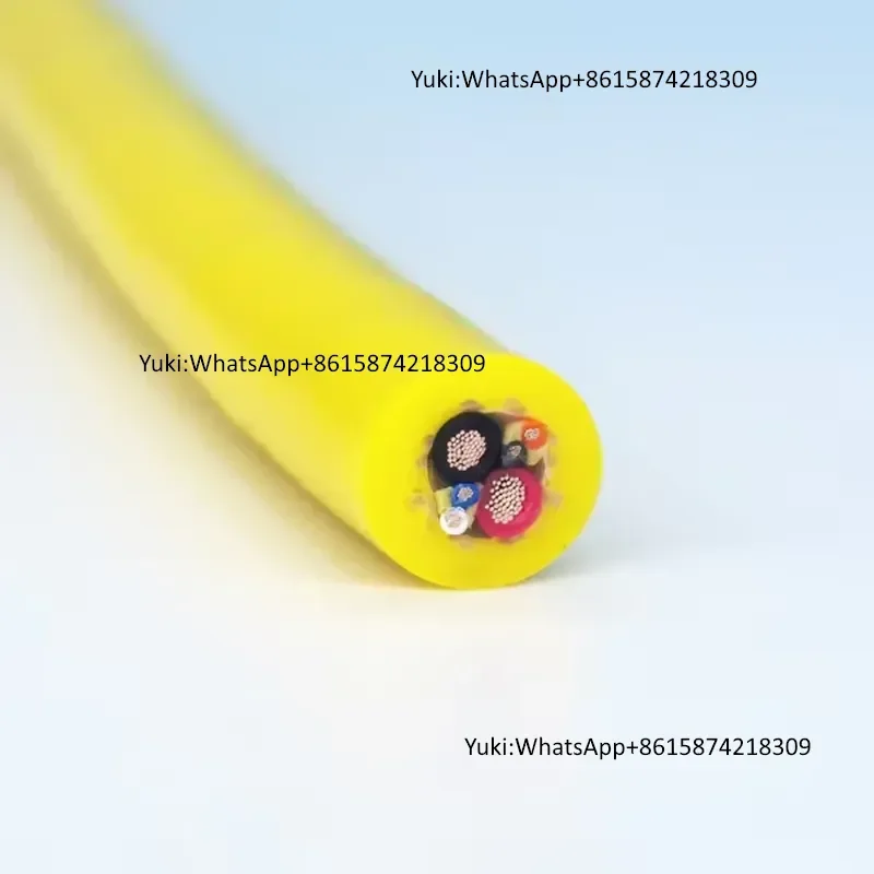 Yellow Stranded Copper PE Insulated 2 Power + 2 Screened Signal Wire Composite Underwater Cable 300/500V CE ROHS for
